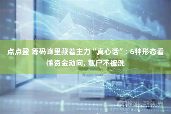 点点盈 筹码峰里藏着主力“真心话”: 6种形态看懂资金动向, 散户不被洗